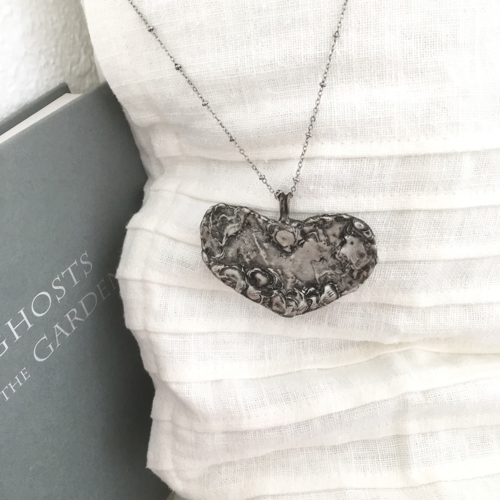 Heart Necklace / Handcrafted Heart / Heart Pendant - Picture 4 of 8